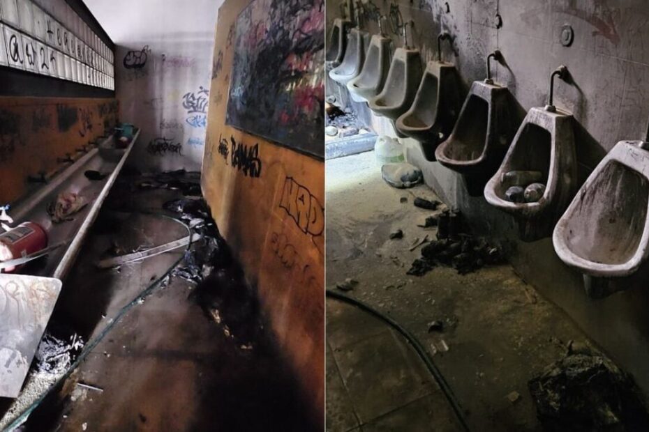 Cile molotov bagno scuola