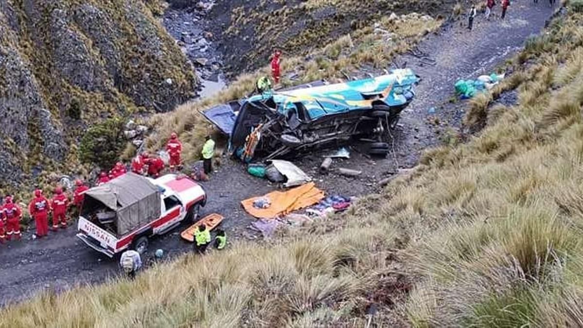 Bolivia autobus precipita burrone