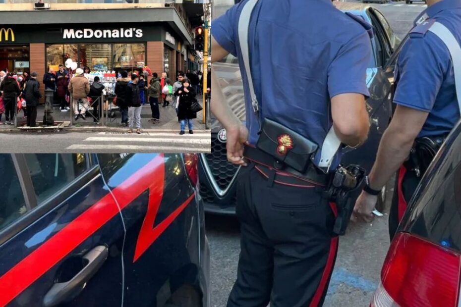 Roma McDonald’s muore strada