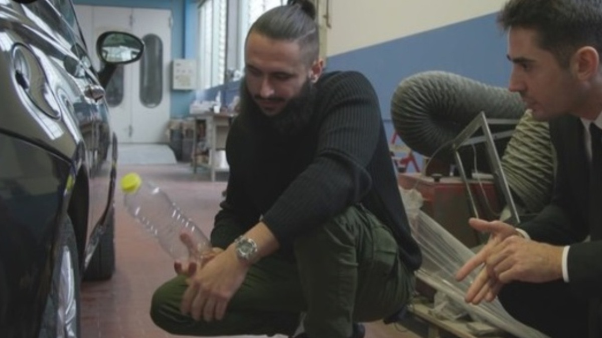 tecnica della bottiglia di plastica