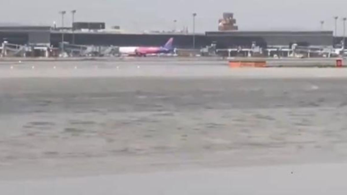 alluvione Spagna Barcellona aeroporto