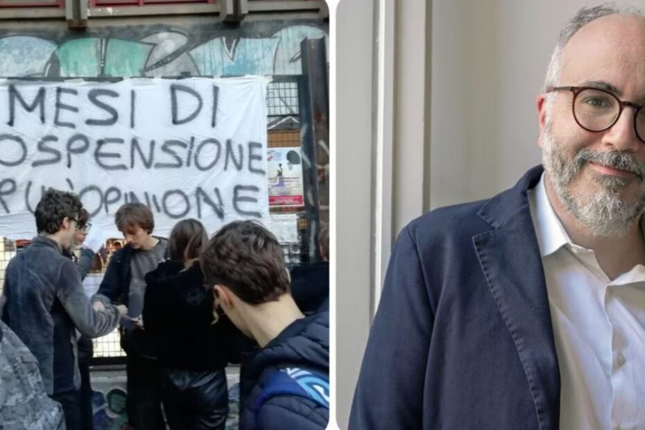 Christian Raimo sospeso scuola