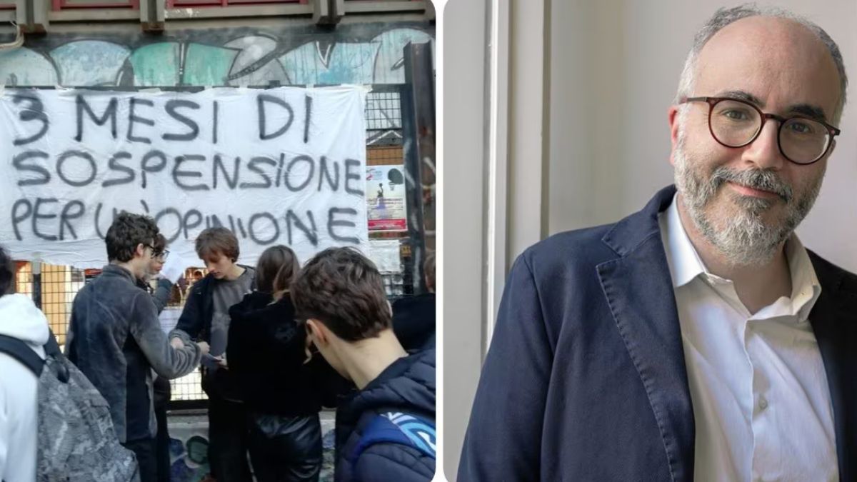 Christian Raimo sospeso scuola