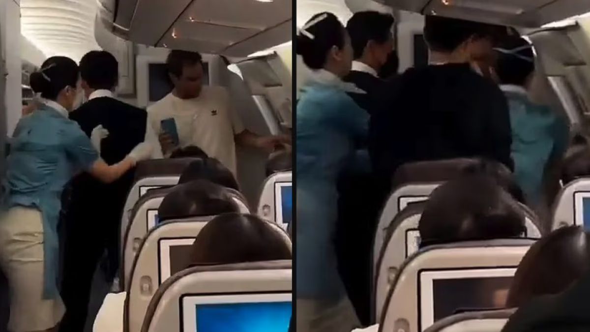 tenta aprire portellone aereo