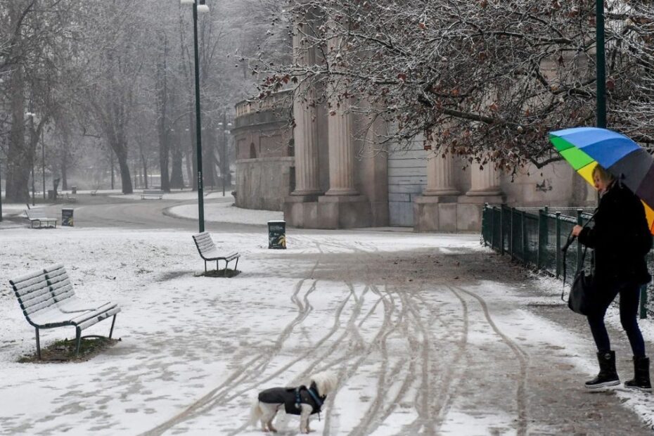 perturbazione invernale vento neve