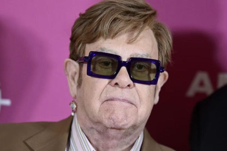 Elton John infezione occhio
