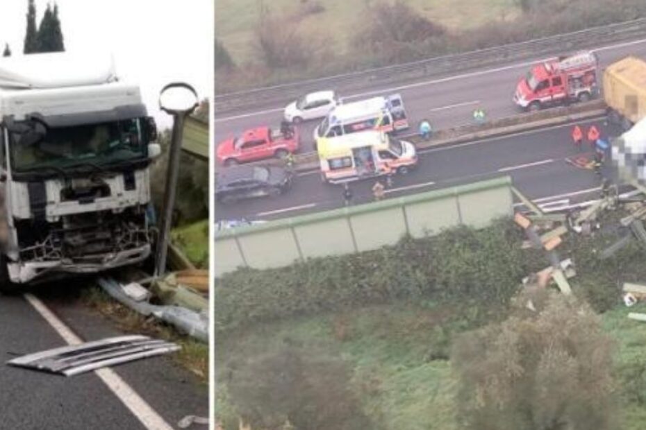 incidente FiPiLi tir traverso
