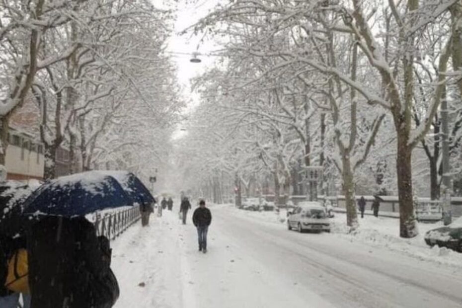 due tempeste polari neve