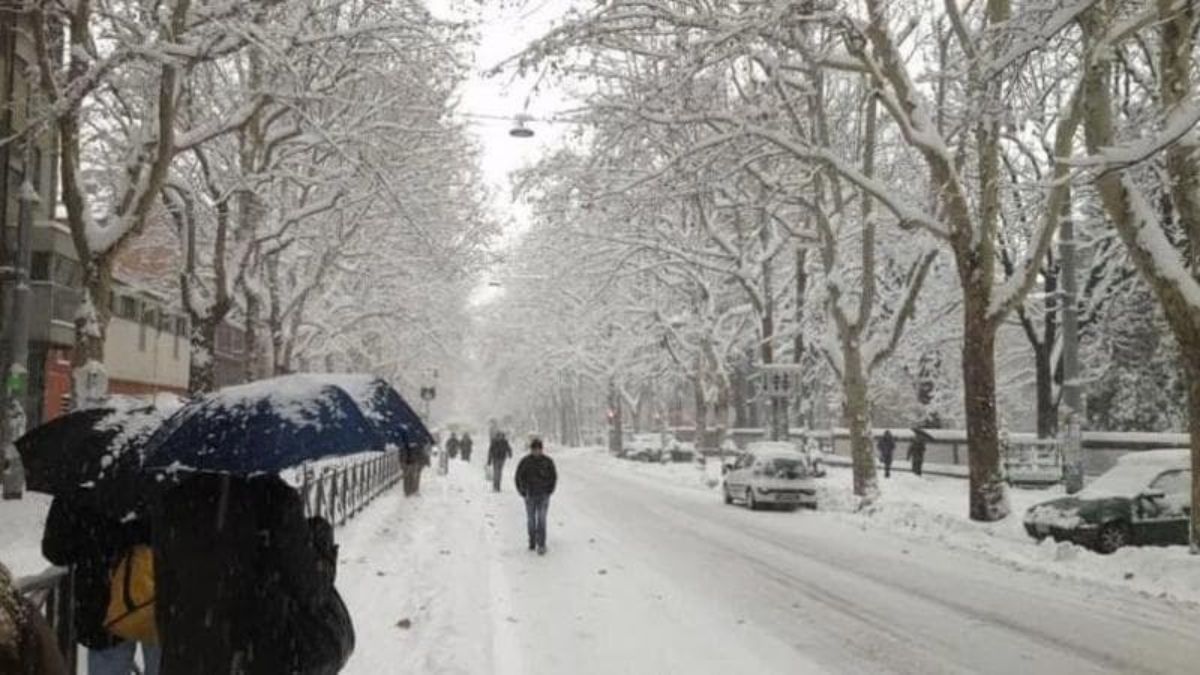 due tempeste polari neve