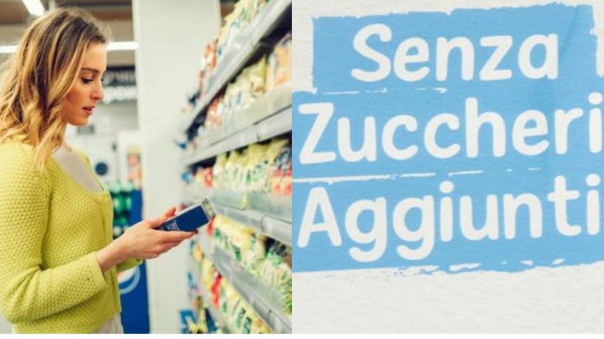 senza zuccheri aggiunti