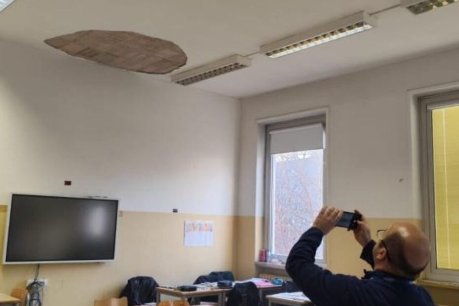 crollo aula liceo Beccaria