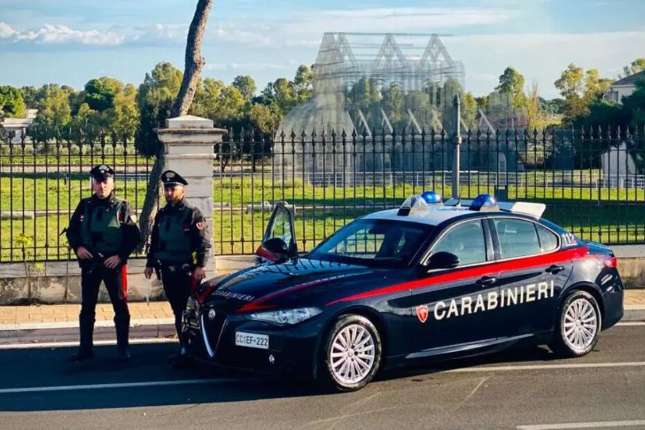 donna picchiata marito carabiniere