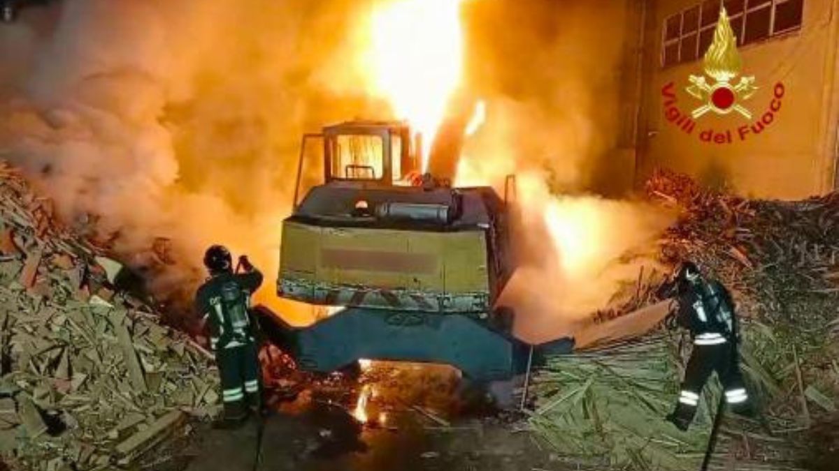 incendio Irpinia fabbrica vernici