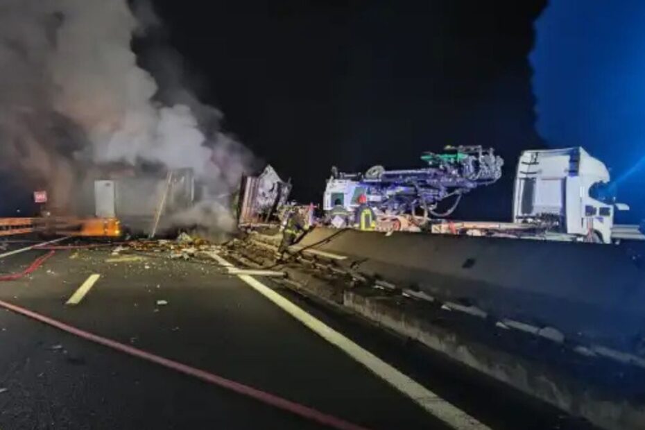 Incidente A1 Arezzo camion