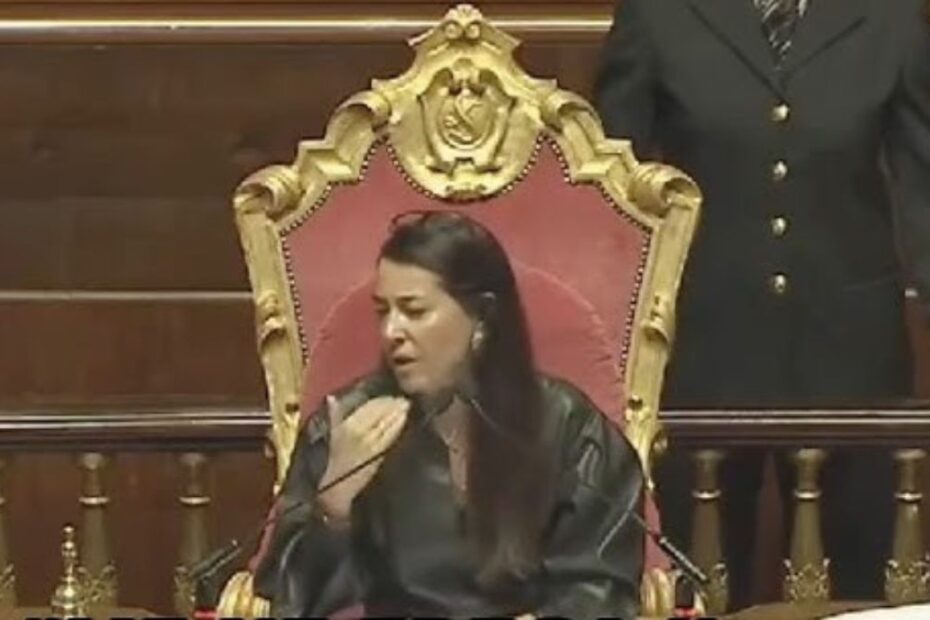 Licia Ronzulli fuorionda Senato
