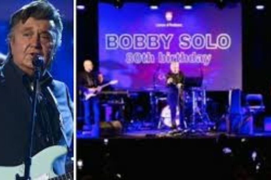 Bobby Solo malore palco