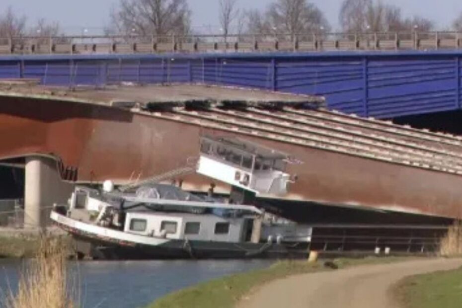 Belgio crolla ponte autostradale