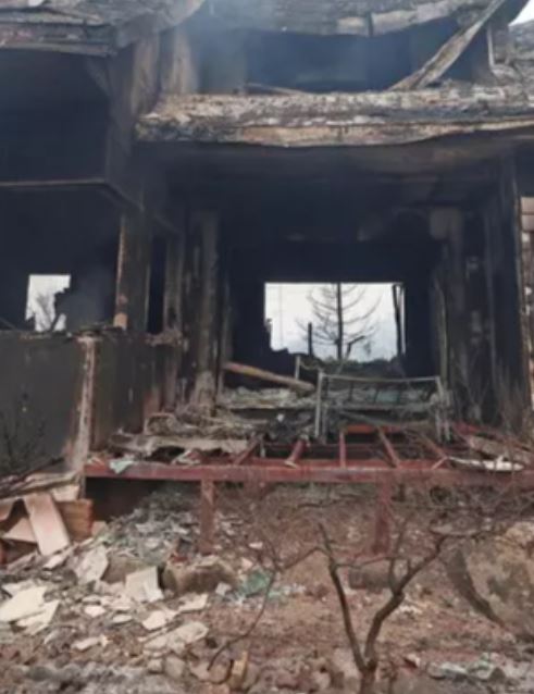 Incendio boschivo in Corea del Sud