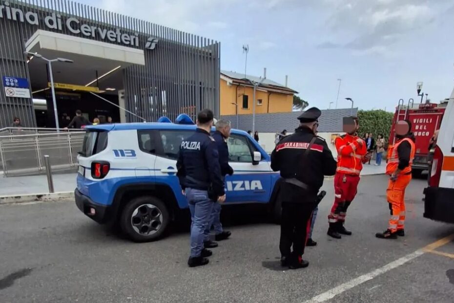 travolta treno Marina Cerveteri