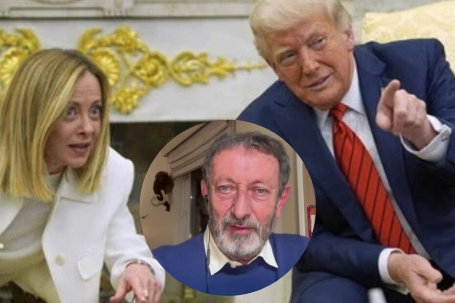Meloni Trump Michele Serra