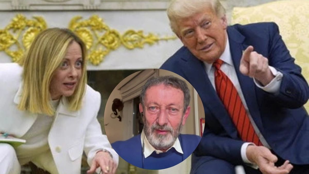 Meloni Trump Michele Serra