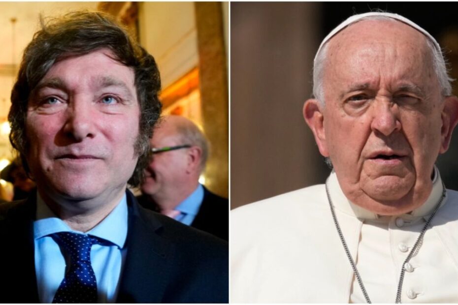 Papa Francesco Milei imbecille
