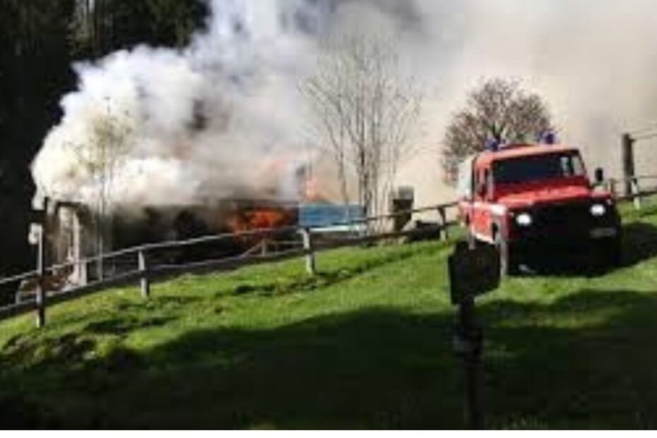 Brescia incendio rifugio vigili