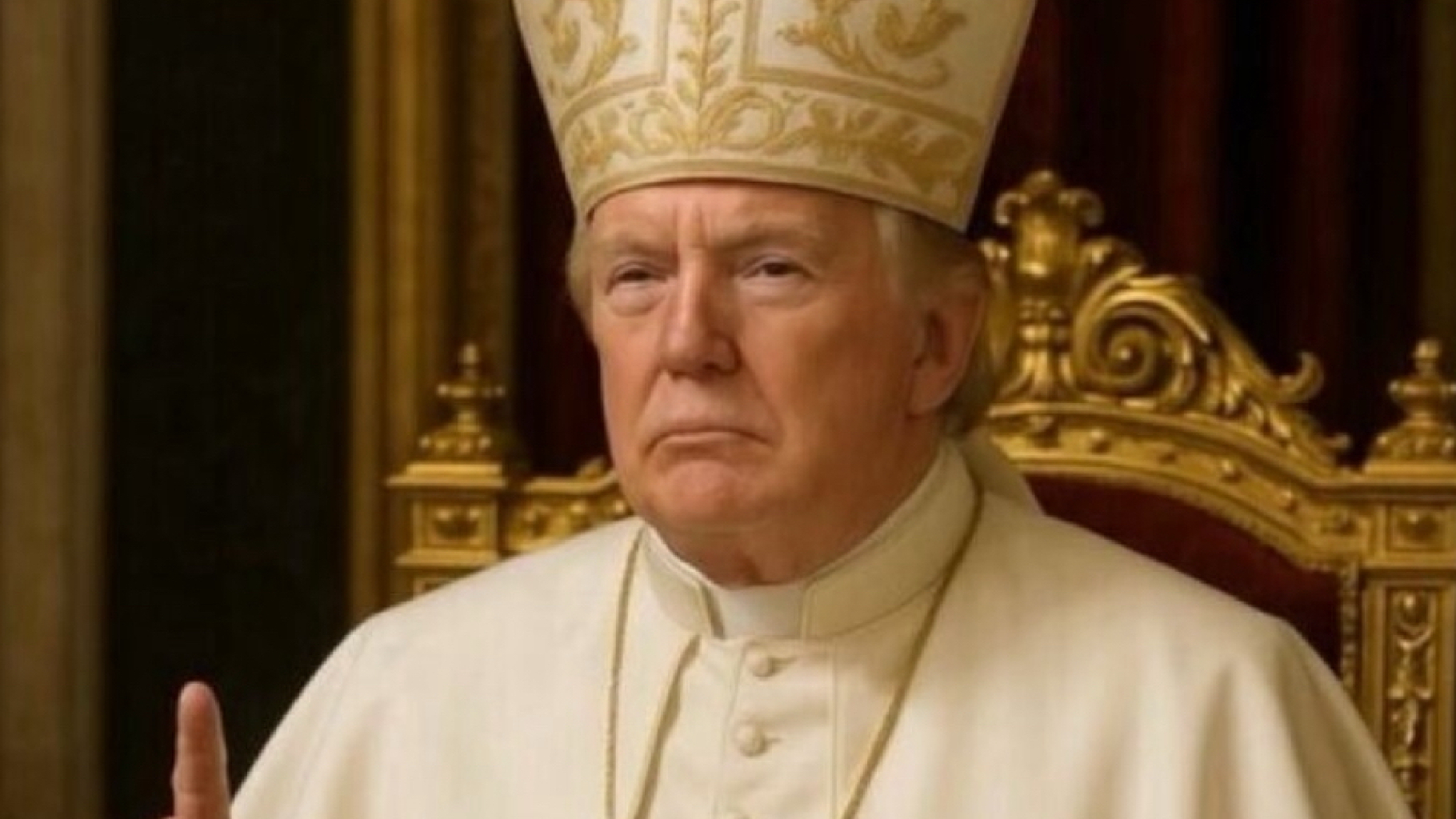 Vestito Papa da Thesocialpost.it vestito da papa sul sito della casa bianca l ultima bestemmia di trump sconvolge il mondo