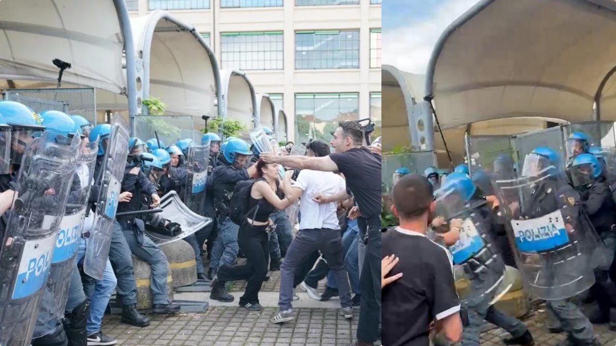 Torino, scontri tra manifestanti e polizia: la situazione al Salone del Libro Torino, scontri tra manifestanti e polizia: la situazione al Salone del Libro