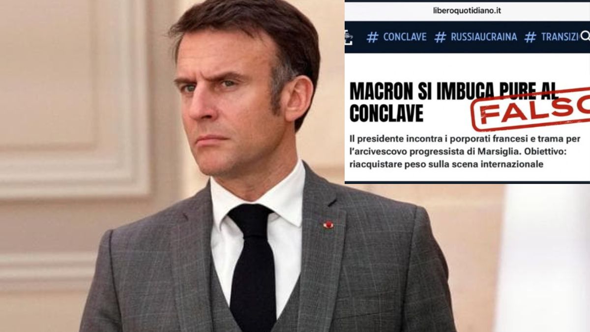 Macron Libero Conclave falso