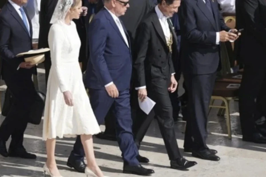 charlene monaco vestito sposa