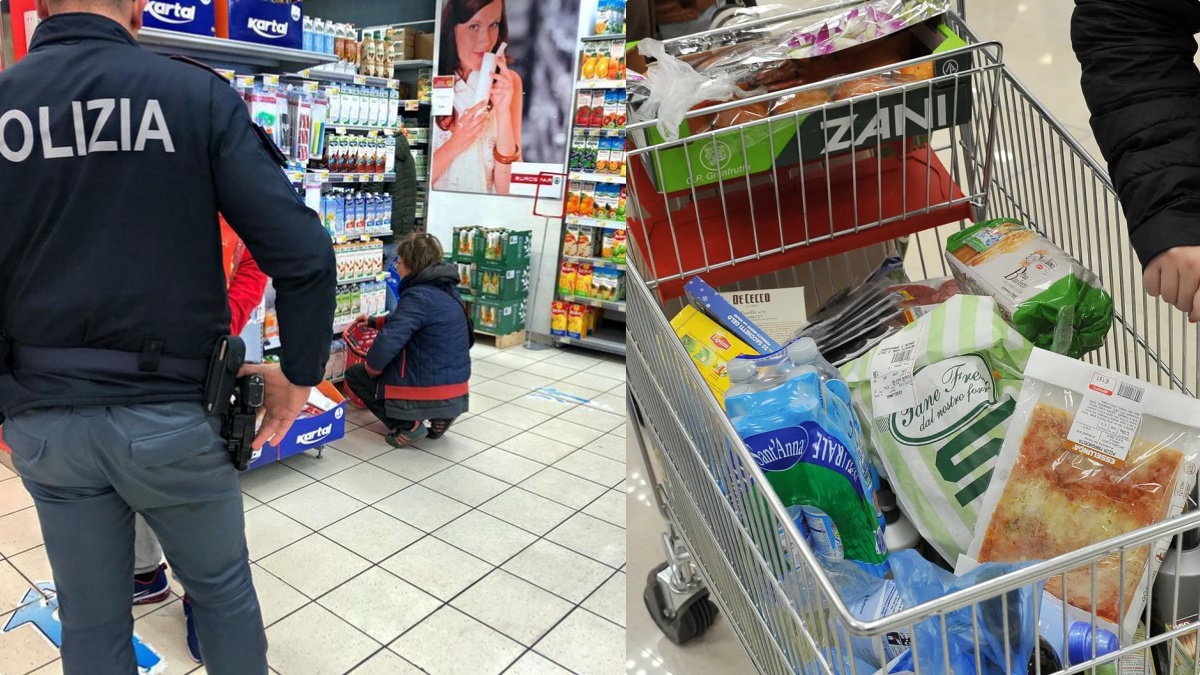 Ruba al supermercato perché non ha soldi, a un certo punto arriva la polizia e… che scena! Ruba al supermercato perché non ha soldi, a un certo punto arriva la polizia e… che scena!