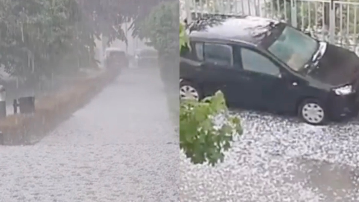 Italia – Grandinata pazzesca, la città totalmente imbiancata: “State a casa” Italia – Grandinata pazzesca, la città totalmente imbiancata: “State a casa”