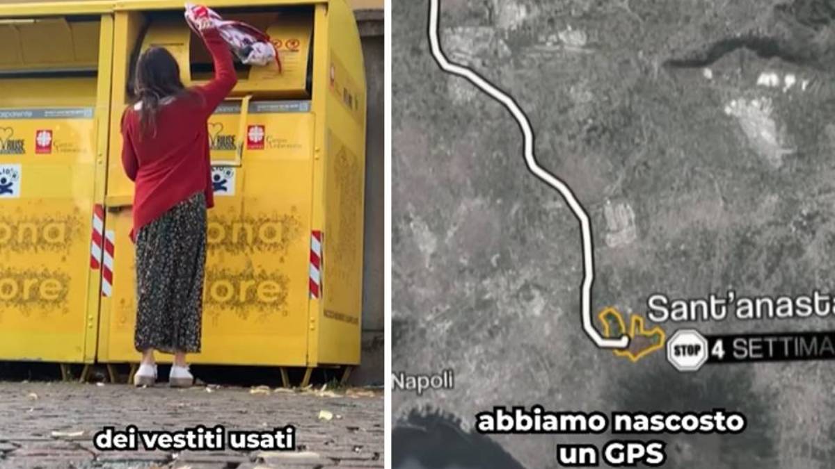 cassonetti vestiti usati Caritas