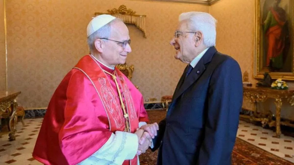 Mattarella ha incontrato papa Leone XIV in Vaticano: il presidente con figli e nipoti