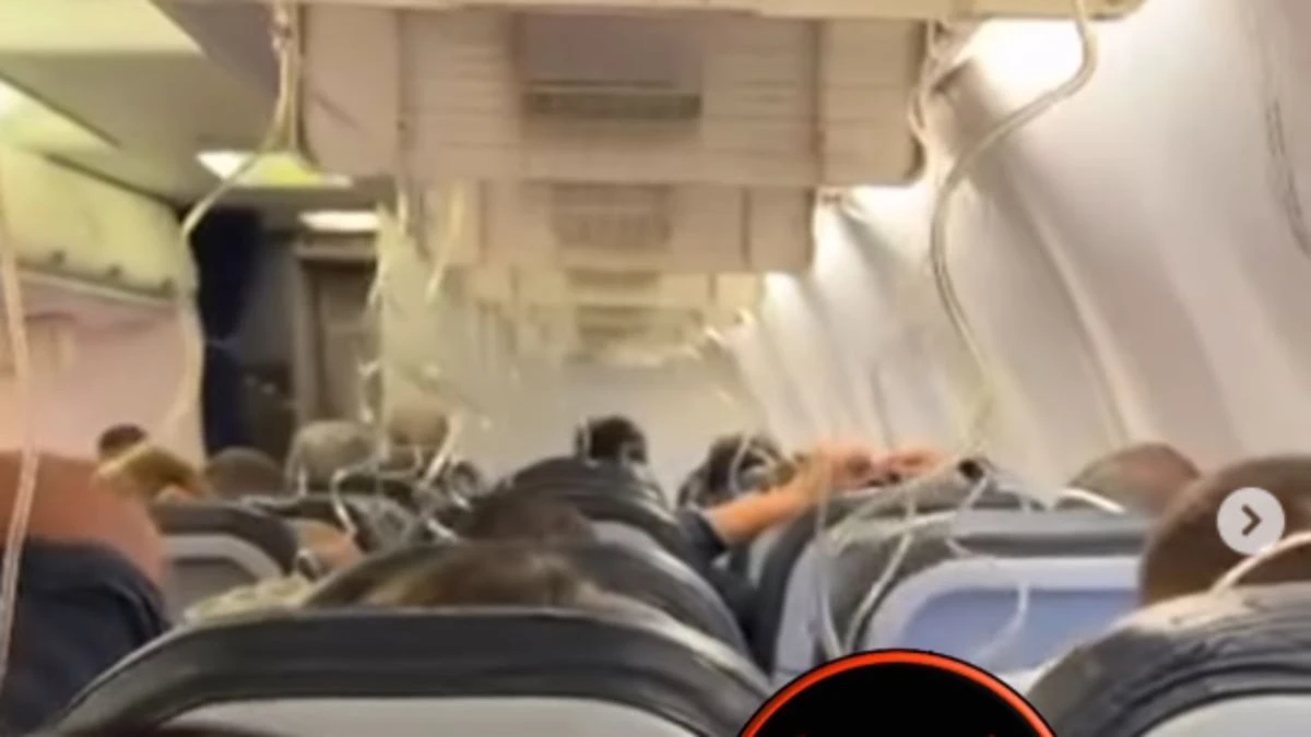 Aereo Panico Maschere Ossigeno