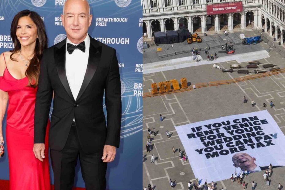 Bezos matrimonio Venezia Greenpeace