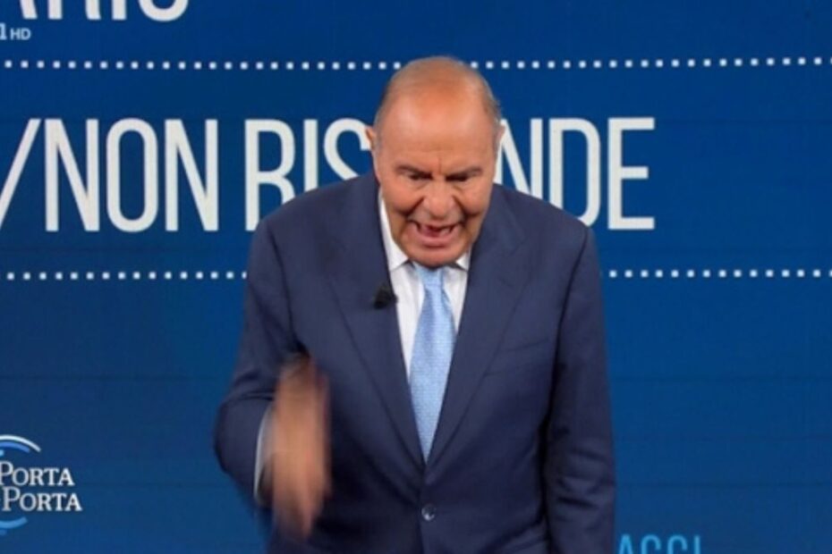 Bruno Vespa urla ospiti