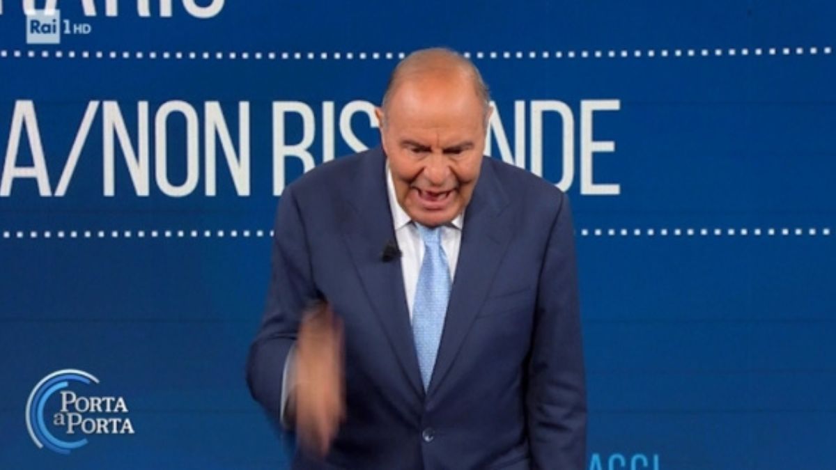 Bruno Vespa urla ospiti