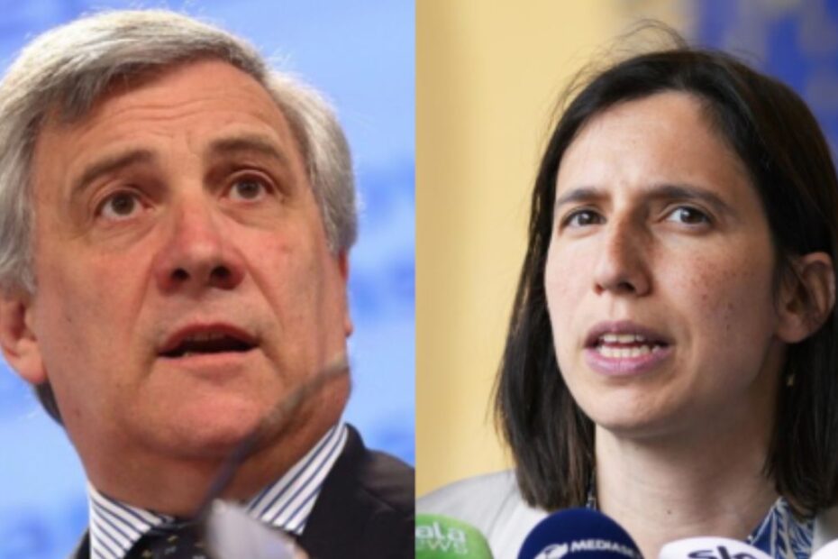 Israele scontro Tajani Schlein