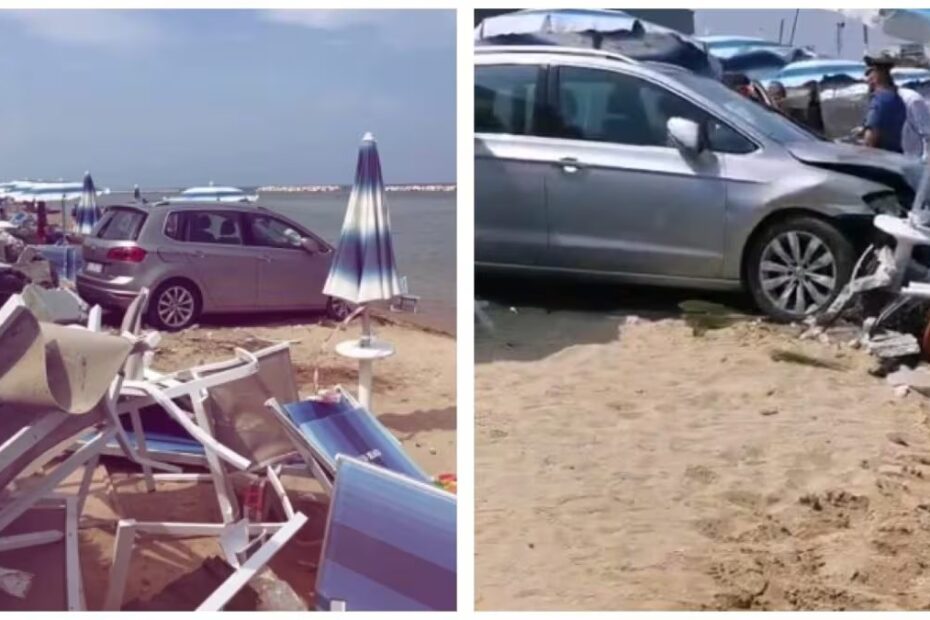 auto in spiaggia