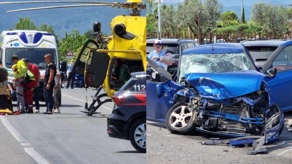 Terribile incidente, scontro frontale tra auto: coinvolti anche dei passanti