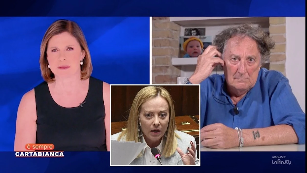 “Si è svegliata?”. È sempre Cartabianca, Enzo Iacchetti durissimo contro Giorgia Meloni: attacco totale “Si è svegliata?”. È sempre Cartabianca, Enzo Iacchetti durissimo contro Giorgia Meloni: attacco totale