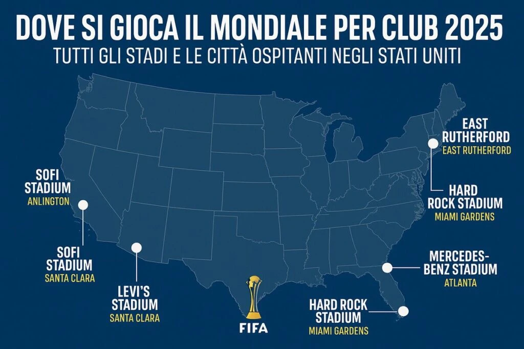 città e stadi mondiale per club