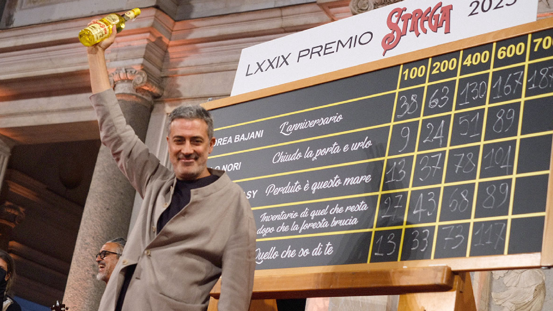L’anniversario di Andrea Bajani, un addio che conquista lo Strega