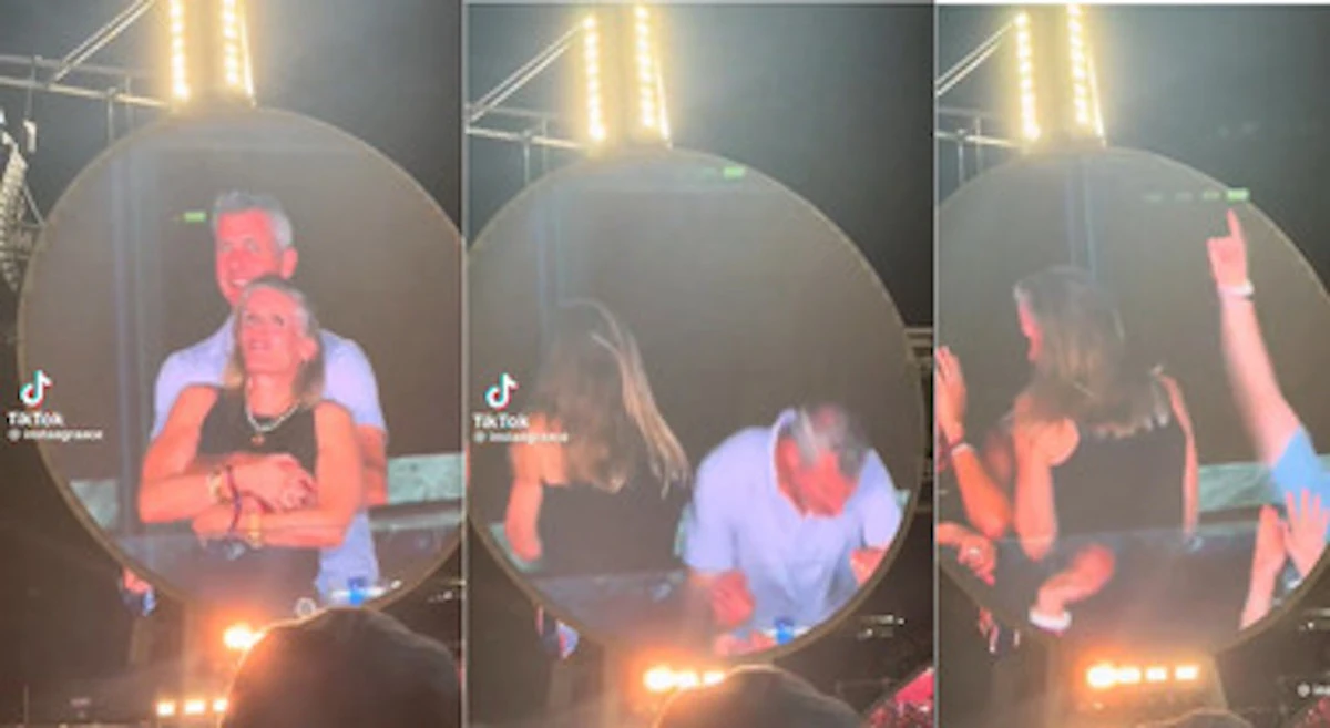 Coldplay a Boston, una coppia inquadrata dalla kiss cam scatena un caso virale Coldplay a Boston, una coppia inquadrata dalla kiss cam scatena un caso virale