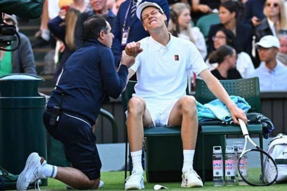 Sinner condizioni infortunio Wimbledon