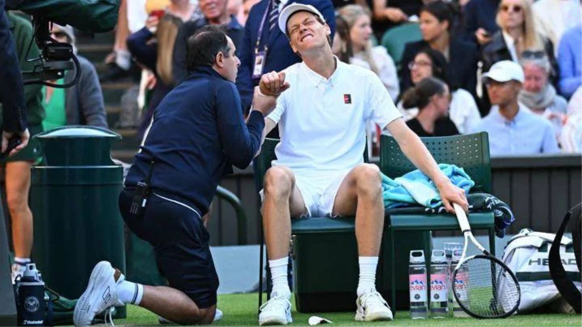 Sinner condizioni infortunio Wimbledon