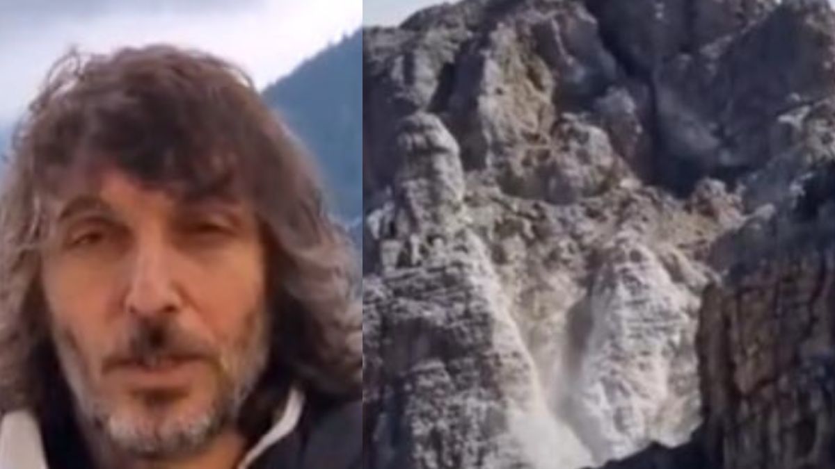 boato enorme crolla tutto valanga sulle dolomiti cruciani sul posto la situazione