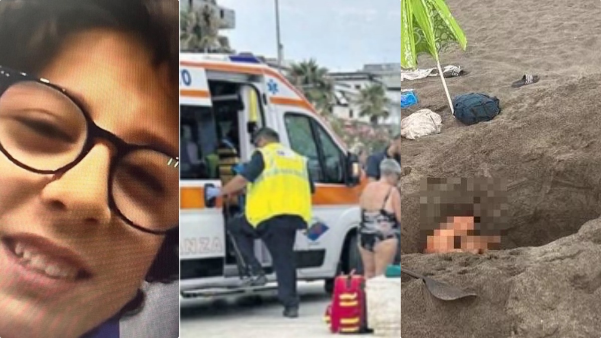 dentro c8217232 un ragazzo dopo la morte di riccardo un8217altra buca gigante in spiaggia proprio l236